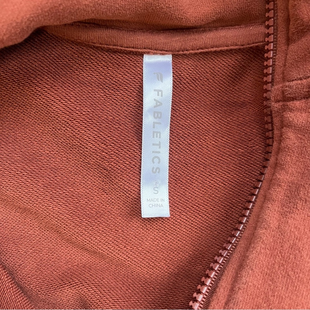 Fabletics Kat Half Zip Pullover Java, Small - image 5